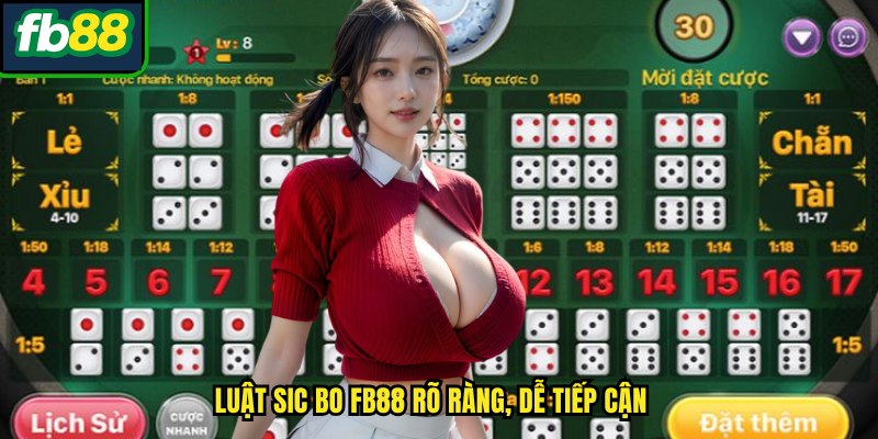 Luật Sic bo FB88 rõ ràng, dễ tiếp cận