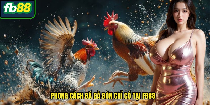 Phong cách đá gà đòn chỉ có tại FB88
